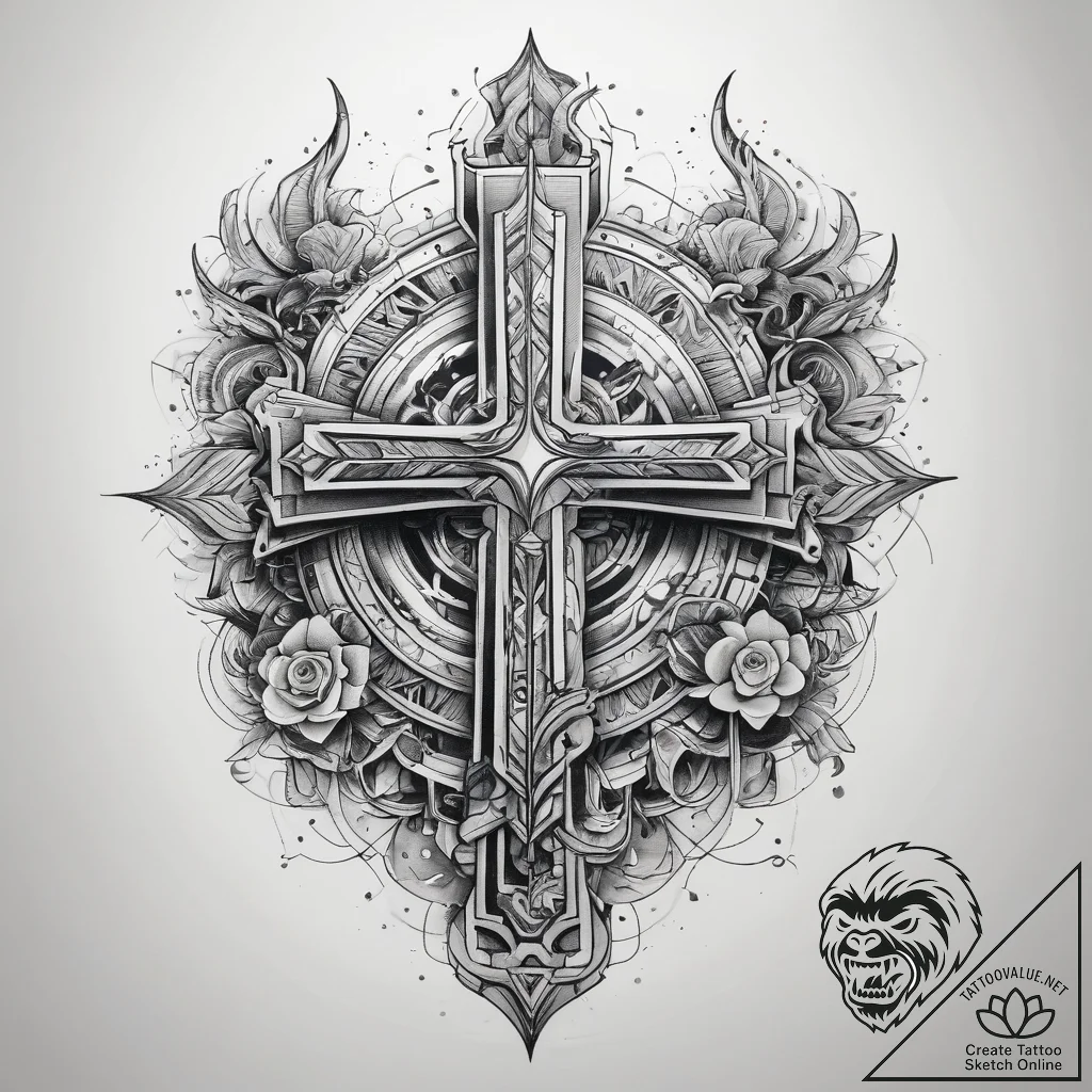 Tattoo sketch architect building outline, ink... - tattoo sketch (№1758447742_0, 21.09.2025 09:42) — tattoovalue.net