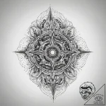 Tattoo sketch cosmic soul, ink illustration f… – tattoo sketch (№1758448131_0, 21.09.2025 09:48) — tattoovalue.net
