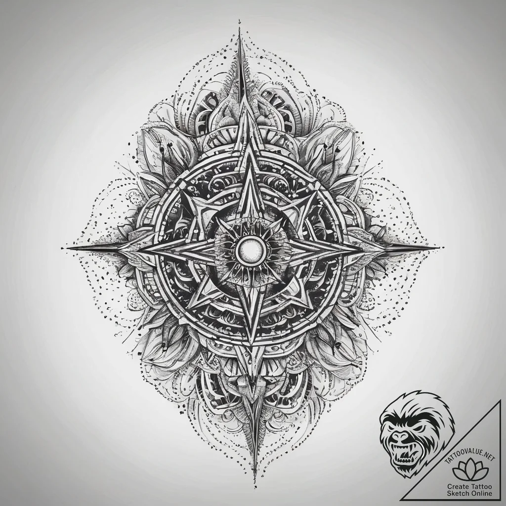 Tattoo sketch cosmic soul, ink illustration f... - tattoo sketch (№1758448131_0, 21.09.2025 09:48) — tattoovalue.net