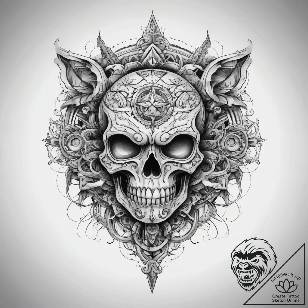 Tattoo sketch mystical artifact, tattoo sketc... - tattoo sketch (№1758451286_0, 21.09.2025 10:41) — tattoovalue.net