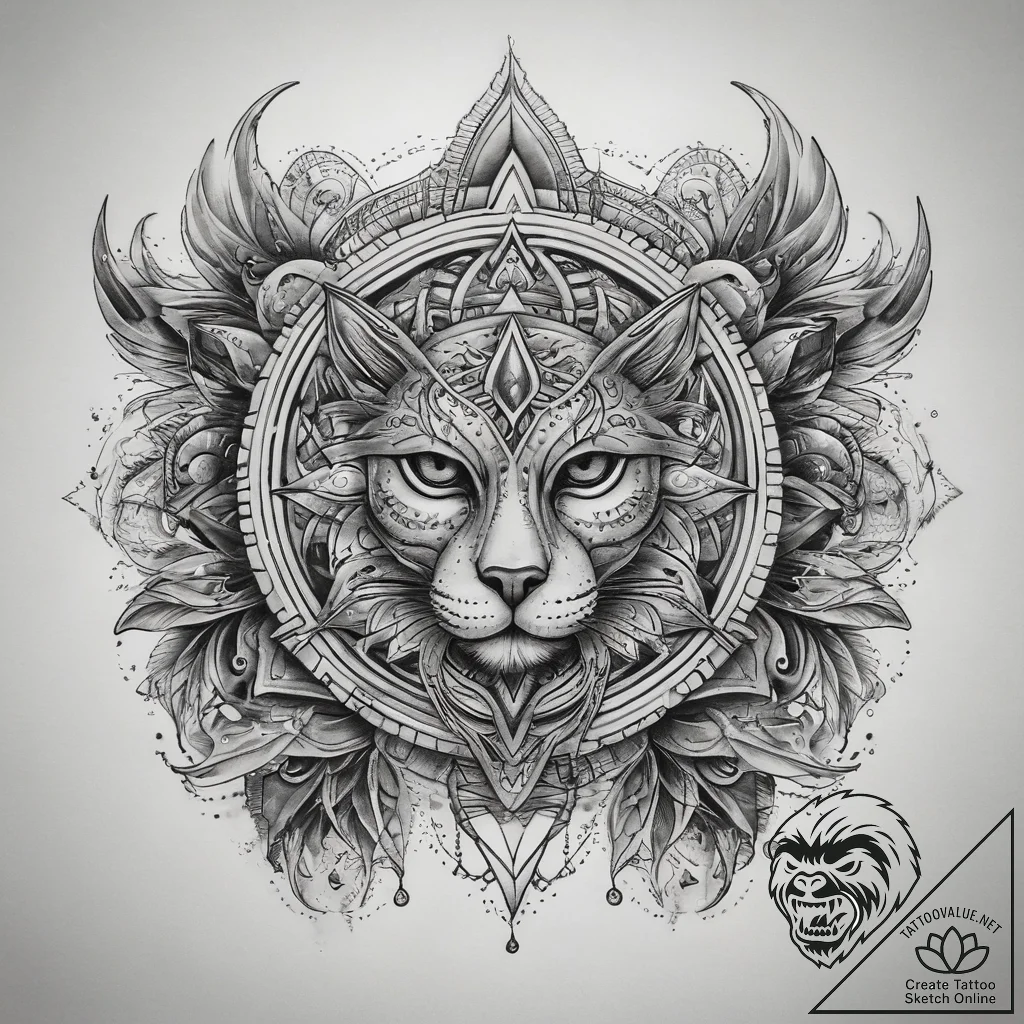 Tattoo sketch cosmic creation, tattoo flash s... - tattoo sketch (№1758455219_0, 21.09.2025 11:46) — tattoovalue.net