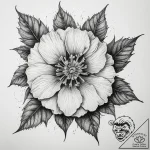 Tattoo sketch hollyhock, tattoo drawing outli… – tattoo sketch (№1758459142_0, 21.09.2025 12:52) — tattoovalue.net