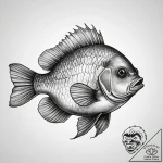 Tattoo sketch bluegill – tattoo sketch (№1758461475_0, 21.09.2025 13:31) — tattoovalue.net