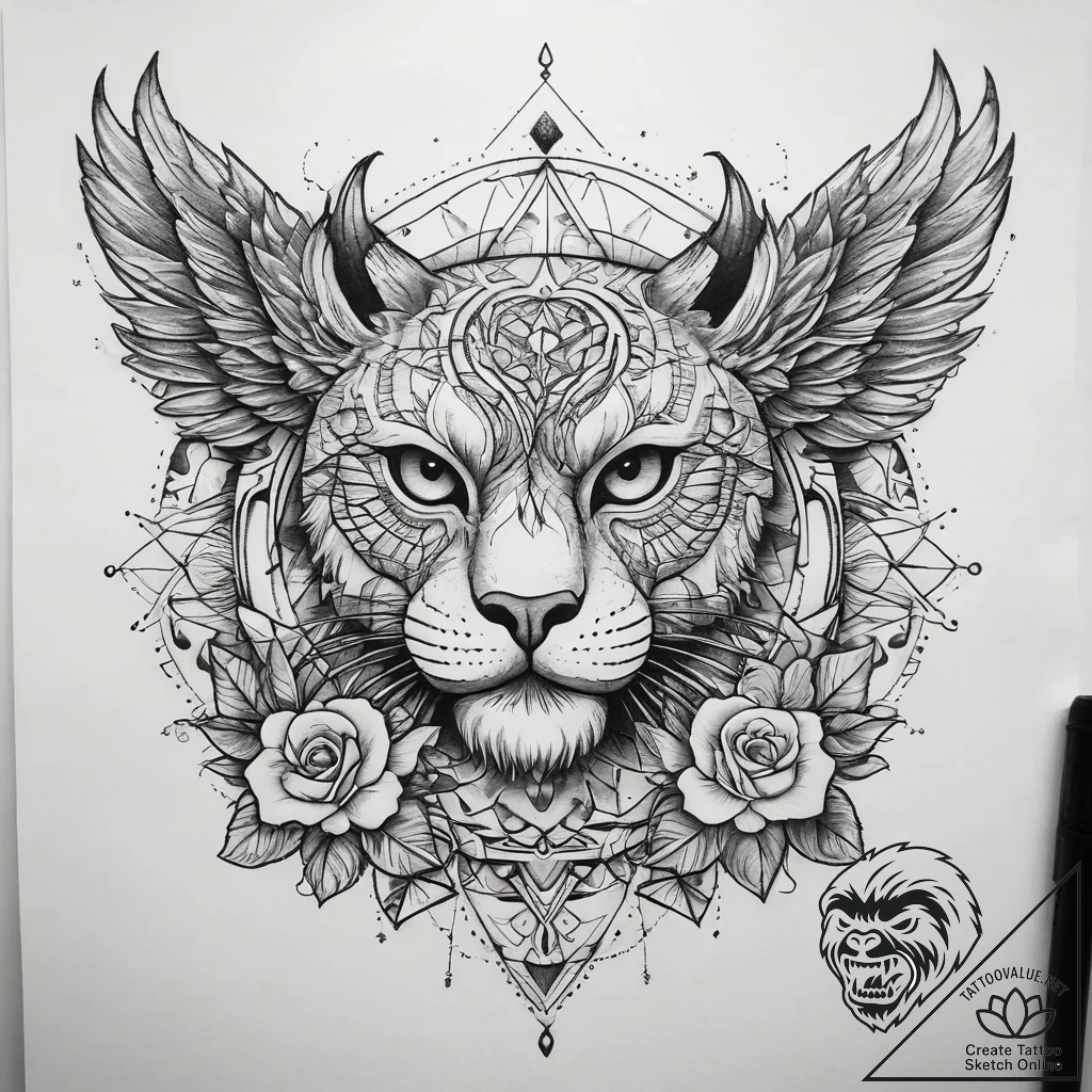 Tattoo sketch sky, tattoo flash sheet design,... - tattoo sketch (№1758462863_0, 21.09.2025 13:54) — tattoovalue.net