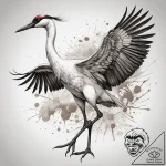 Tattoo sketch whooping crane, artistic tattoo… – tattoo sketch (№1758465802_0, 21.09.2025 14:43) — tattoovalue.net
