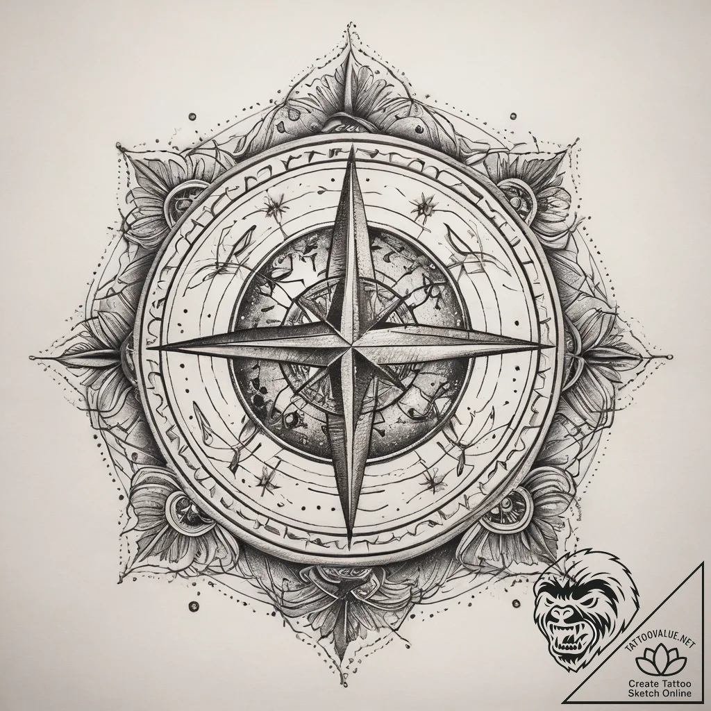 Tattoo sketch cosmic soil, tattoo line art, o... - tattoo sketch (№1758469342_0, 21.09.2025 15:42) — tattoovalue.net