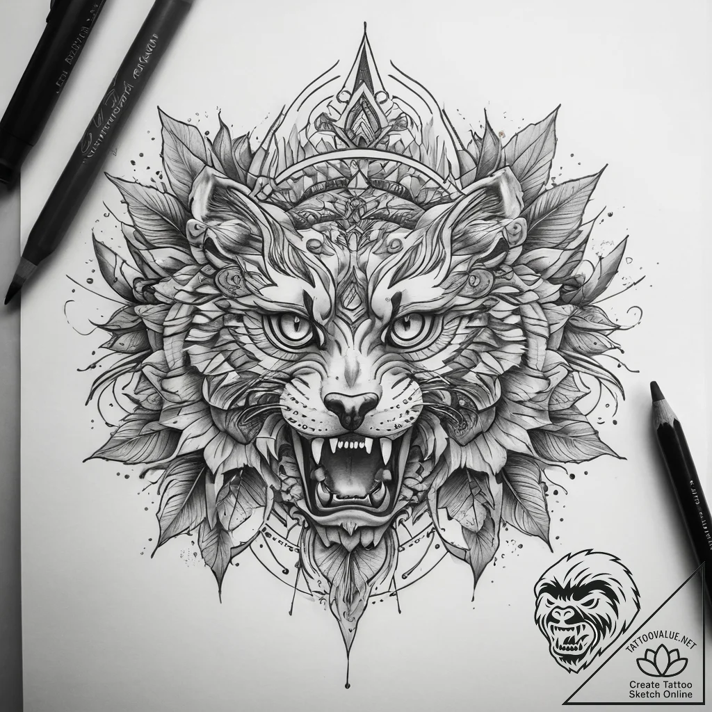 Tattoo sketch quest, tattoo flash sheet desig... - tattoo sketch (№1758469733_0, 21.09.2025 15:48) — tattoovalue.net