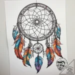 Tattoo sketch dreamcatcher, tattoo line art,… – tattoo sketch (№1758469930_0, 21.09.2025 15:52) — tattoovalue.net