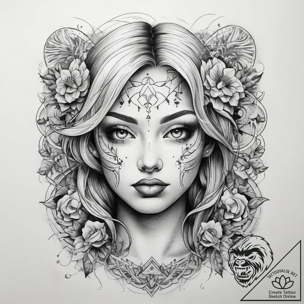 Tattoo sketch puzzle - tattoo sketch (№1758470126_0, 21.09.2025 15:55) — tattoovalue.net