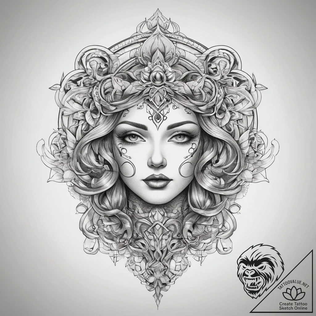 Tattoo sketch a symbolic object, tattoo sketc... - tattoo sketch (№1758470516_0, 21.09.2025 16:01) — tattoovalue.net