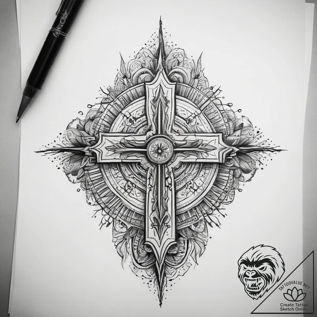 Tattoo sketch energy, artistic tattoo sketch,... - tattoo sketch (№1758471293_0, 21.09.2025 16:14) — tattoovalue.net