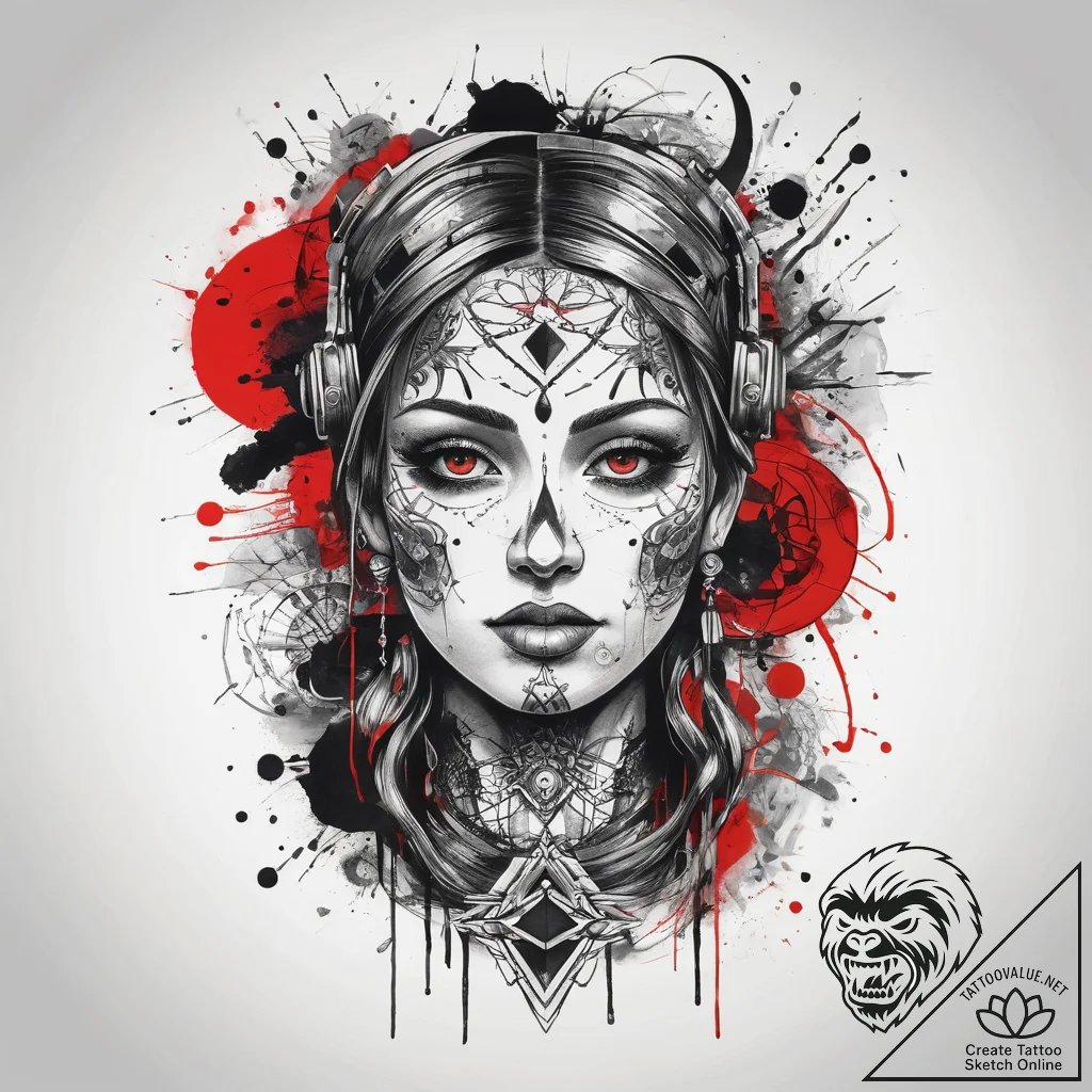 Tattoo sketch spiritual history, artistic tat... - tattoo sketch (№1758471489_0, 21.09.2025 16:18) — tattoovalue.net