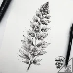 Tattoo sketch lupine flower, tattoo drawing o… – tattoo sketch (№1758473073_0, 21.09.2025 16:44) — tattoovalue.net