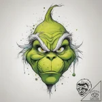 Tattoo sketch the grinch with a tail, tattoo… – tattoo sketch (№1758474350_0, 21.09.2025 17:05) — tattoovalue.net