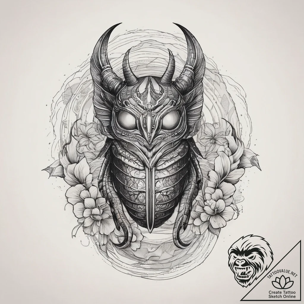 Tattoo sketch egyptian scarab, tattoo line ar... - tattoo sketch (№1758479514_0, 21.09.2025 18:31) — tattoovalue.net