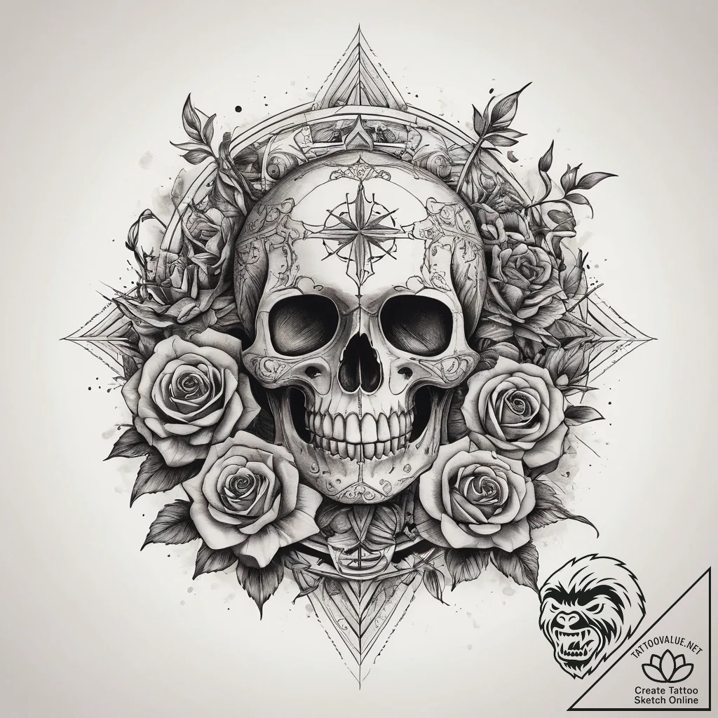 Tattoo sketch cosmic representation, artistic... - tattoo sketch (№1758481534_0, 21.09.2025 19:05) — tattoovalue.net