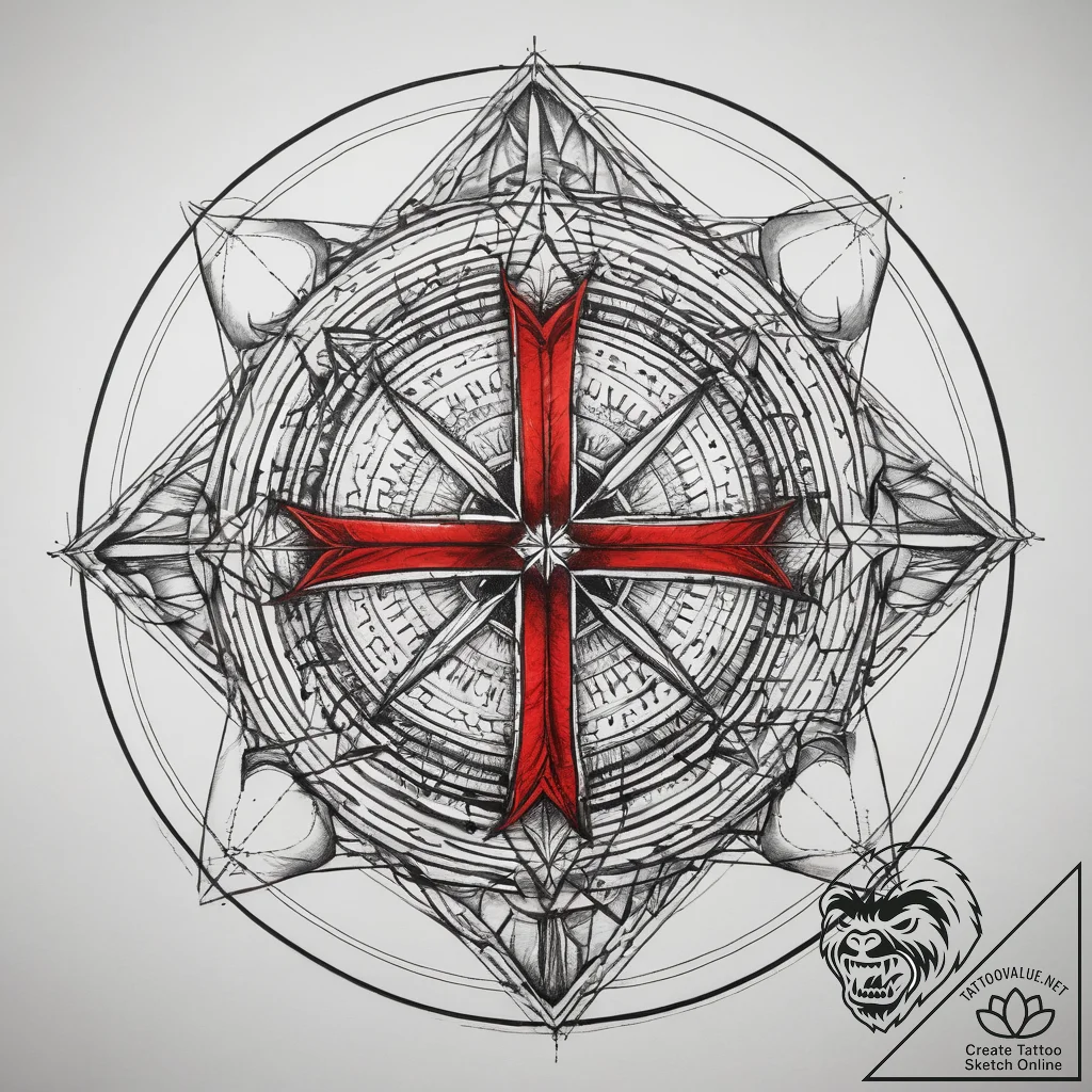 Tattoo sketch geometric круг, tattoo drawing... - tattoo sketch (№1758484118_0, 21.09.2025 19:48) — tattoovalue.net