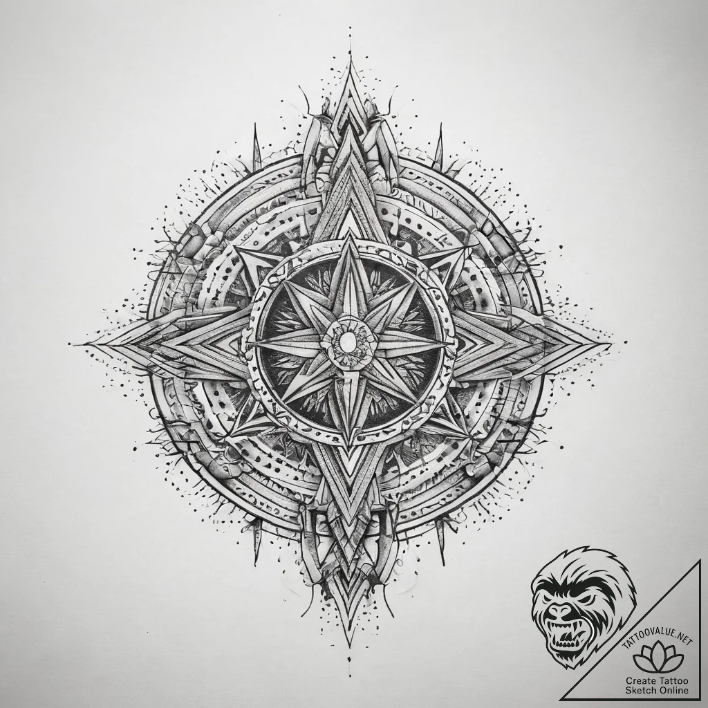 Tattoo sketch cosmic spirit, tattoo line art,... - tattoo sketch (№1758486694_0, 21.09.2025 20:31) — tattoovalue.net