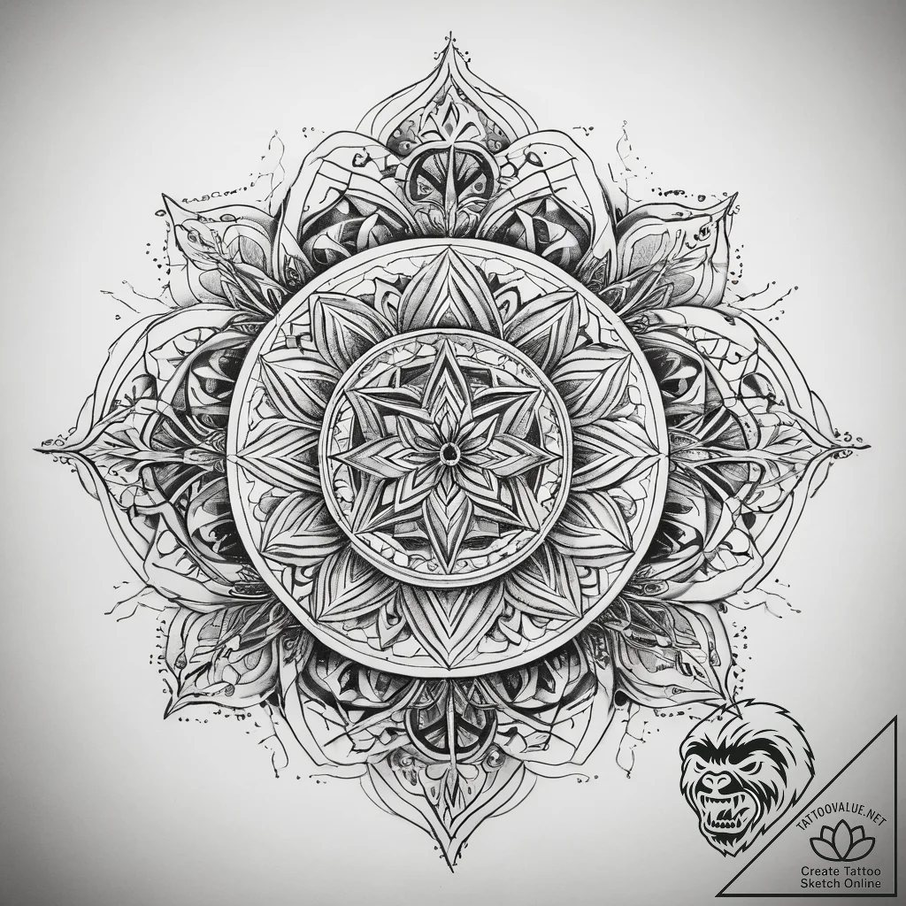 Tattoo sketch nature, concept art for tattoo,... - tattoo sketch (№1758488062_0, 21.09.2025 20:54) — tattoovalue.net
