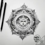 Tattoo sketch cosmic land – tattoo sketch (№1758489455_0, 21.09.2025 21:17) — tattoovalue.net