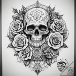 Tattoo sketch a symbolic event, tattoo line a… – tattoo sketch (№1758490245_0, 21.09.2025 21:30) — tattoovalue.net