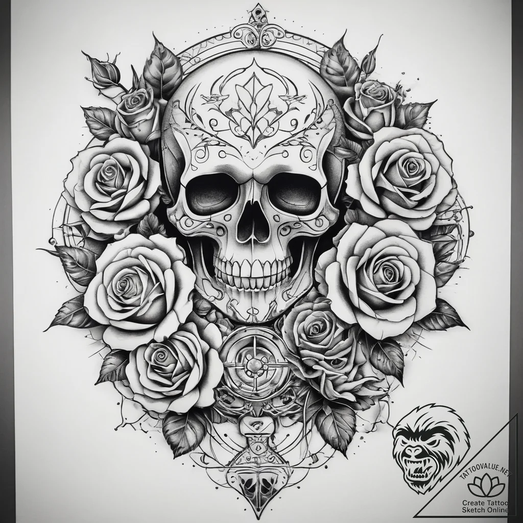 Tattoo sketch a symbolic event, tattoo line a... - tattoo sketch (№1758490245_0, 21.09.2025 21:30) — tattoovalue.net