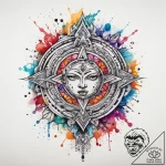 Tattoo sketch spiritual essence, ink illustra… – tattoo sketch (№1758490442_0, 21.09.2025 21:34) — tattoovalue.net