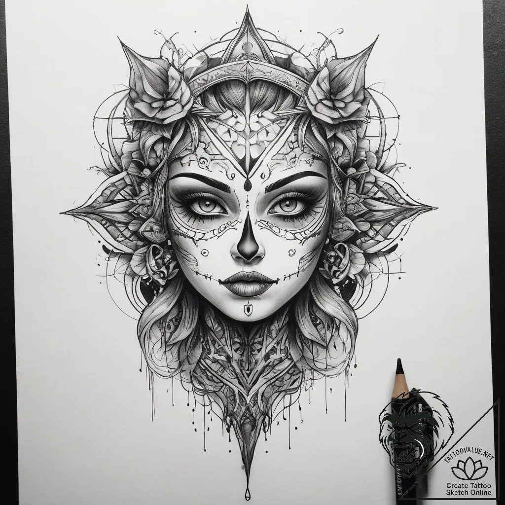 Tattoo sketch body, tattoo sketch design, rou... - tattoo sketch (№1758490637_0, 21.09.2025 21:37) — tattoovalue.net