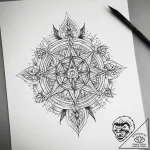 Tattoo sketch sacred thread, tattoo line art,… – tattoo sketch (№1758491236_0, 21.09.2025 21:47) — tattoovalue.net