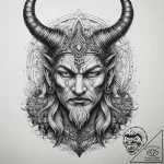 Tattoo sketch radegast, the god of hospitalit… – tattoo sketch (№1758492223_0, 21.09.2025 22:03) — tattoovalue.net