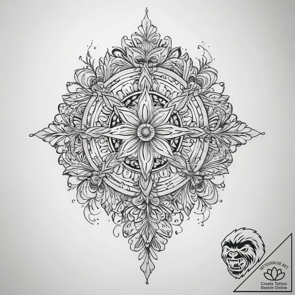 Tattoo sketch скандинавский орнамент - tattoo sketch (№1758497759_0, 21.09.2025 23:35) — tattoovalue.net