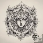 Tattoo sketch cosmic representation, tattoo s… – tattoo sketch (№1758502686_0, 22.09.2025 00:58) — tattoovalue.net