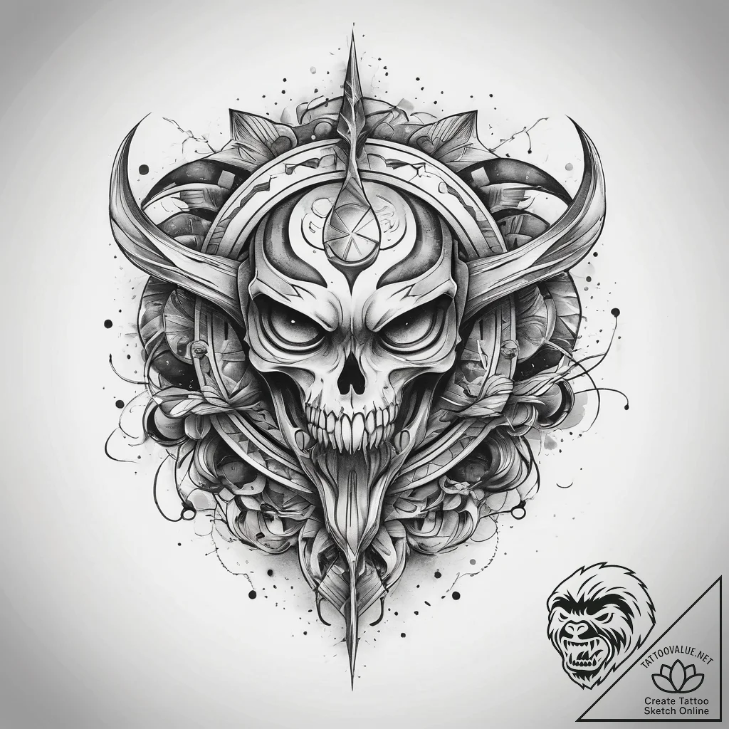 Tattoo sketch cosmic land, ink illustration f... - tattoo sketch (№1758502880_0, 22.09.2025 01:01) — tattoovalue.net