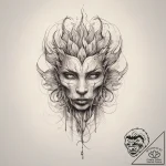 Tattoo sketch smoke, tattoo line art, soft wh… – tattoo sketch (№1758503670_0, 22.09.2025 01:14) — tattoovalue.net