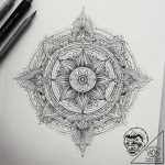 Tattoo sketch spirit, ink illustration for ta… – tattoo sketch (№1758505822_0, 22.09.2025 01:50) — tattoovalue.net