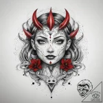 Tattoo sketch cosmic character, tattoo drawin… – tattoo sketch (№1758506213_0, 22.09.2025 01:56) — tattoovalue.net