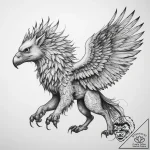 Tattoo sketch griffin – tattoo sketch (№1758506413_0, 22.09.2025 02:00) — tattoovalue.net