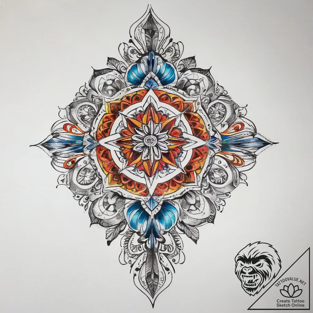 Tattoo sketch sacred story, tattoo flash shee... - tattoo sketch (№1758506608_0, 22.09.2025 02:03) — tattoovalue.net