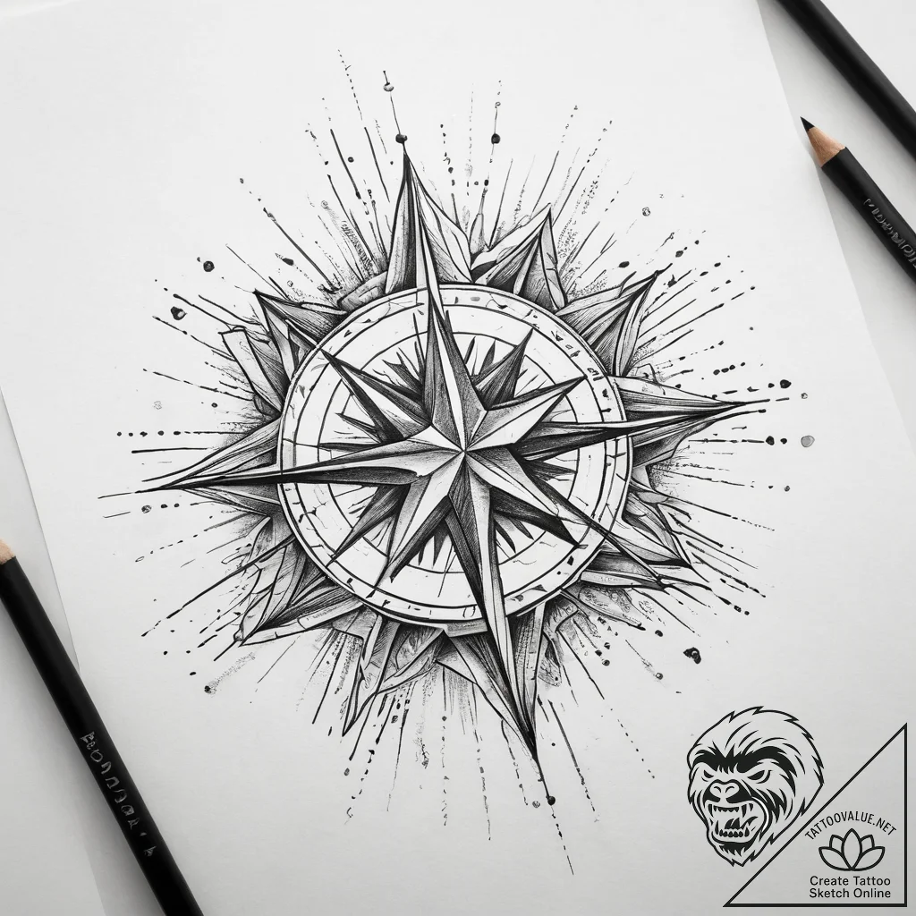 Tattoo sketch star map, tattoo line art, line... - tattoo sketch (№1758507796_0, 22.09.2025 02:23) — tattoovalue.net