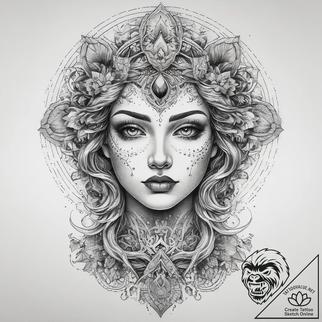 Tattoo sketch cosmic person, tattoo line art,... - tattoo sketch (№1758508588_0, 22.09.2025 02:36) — tattoovalue.net