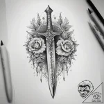Tattoo sketch dagger, tattoo sketch design, f… – tattoo sketch (№1758509381_0, 22.09.2025 02:49) — tattoovalue.net