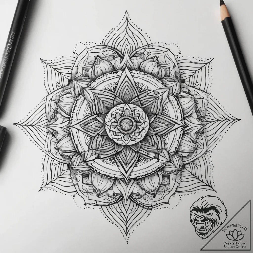 Tattoo sketch nature, artistic tattoo sketch,... - tattoo sketch (№1758509584_0, 22.09.2025 02:53) — tattoovalue.net