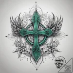 Tattoo sketch green, tattoo flash sheet desig… – tattoo sketch (№1758512533_0, 22.09.2025 03:42) — tattoovalue.net