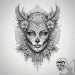 Tattoo sketch узор на бедре, tattoo line art,… – tattoo sketch (№1758513897_0, 22.09.2025 04:04) — tattoovalue.net