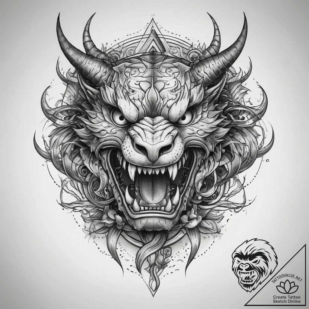 Tattoo sketch wyvern, tattoo flash sheet desi... - tattoo sketch (№1758514093_0, 22.09.2025 04:08) — tattoovalue.net
