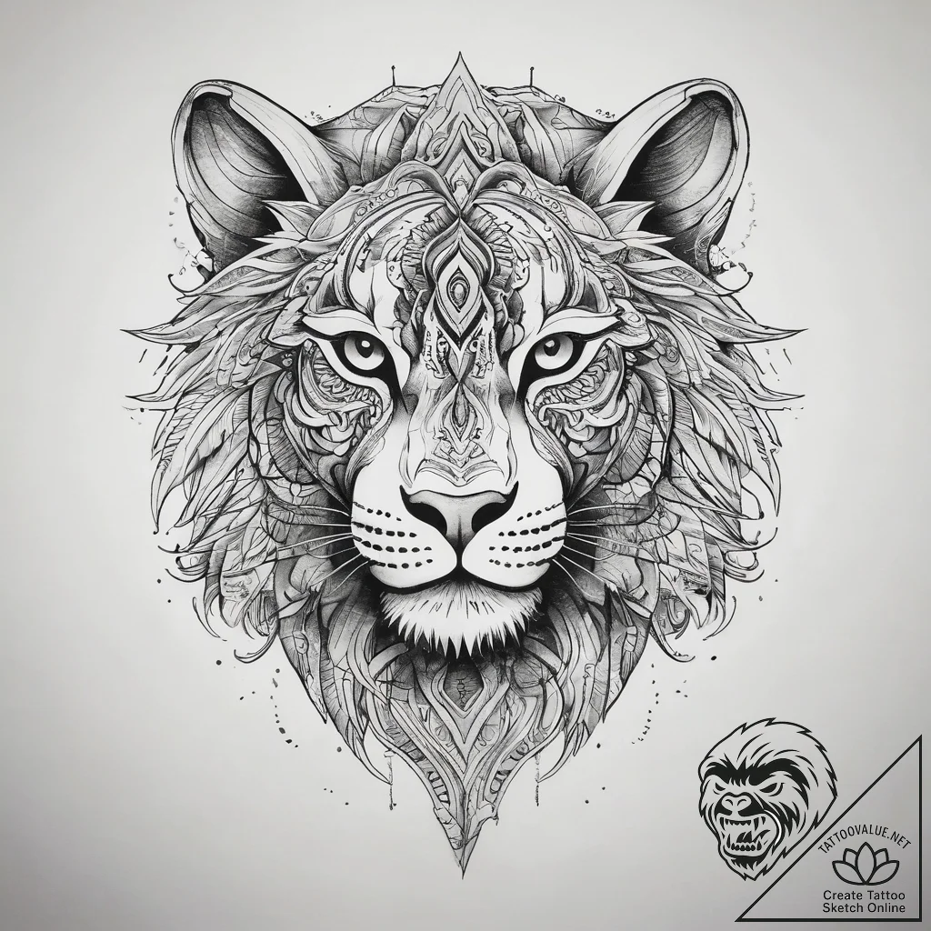 Tattoo sketch emotion, ink illustration for t... - tattoo sketch (№1758517626_0, 22.09.2025 05:07) — tattoovalue.net