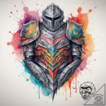 Tattoo sketch доспехи, ink illustration for t… – tattoo sketch (№1758517821_0, 22.09.2025 05:10) — tattoovalue.net