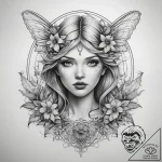 Tattoo sketch fairy tattoo, tattoo drawing ou… – tattoo sketch (№1758519181_0, 22.09.2025 05:33) — tattoovalue.net