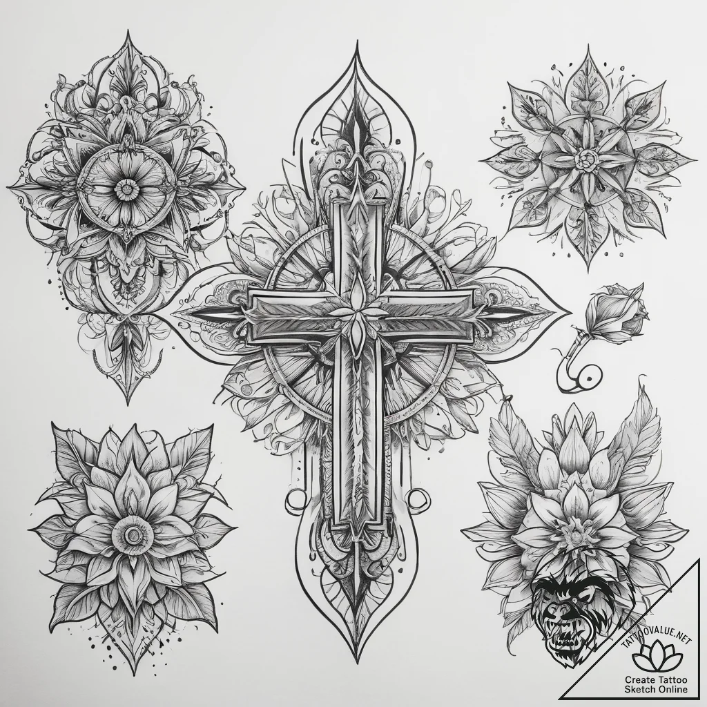 Tattoo sketch ember, tattoo flash sheet desig... - tattoo sketch (№1758522681_0, 22.09.2025 06:31) — tattoovalue.net
