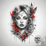 Tattoo sketch magical line, artistic tattoo s… – tattoo sketch (№1758522875_0, 22.09.2025 06:34) — tattoovalue.net